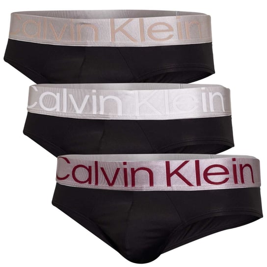 Calvin Klein Majtki Męskie Slipy Hip Brief 3Pk Czarne 000Nb3073A 6Ie L Calvin Klein
