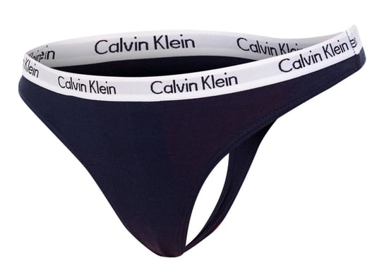 Calvin  Klein Majtki Stringi Damskie Thong Navy D1617A 0Pp - Rozmiar: S Calvin Klein Underwear