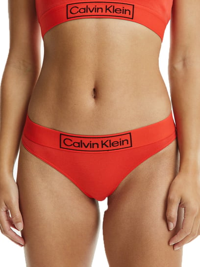 Calvin Klein Majtki Stringi Damskie Thong Red 000Qf6774E Xm9  L Calvin Klein