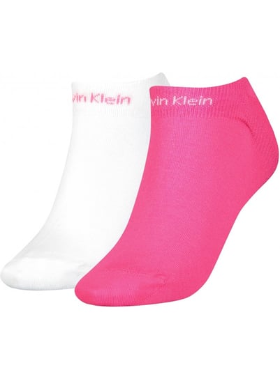 Calvin Klein Skarpetki Stopki 2 Pary White/Pink 701218774 004 37-41 Calvin Klein