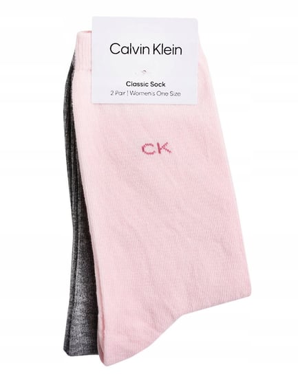 CALVIN KLEIN Skarpety Damskie 2p. PINK ONE SIZE Calvin Klein