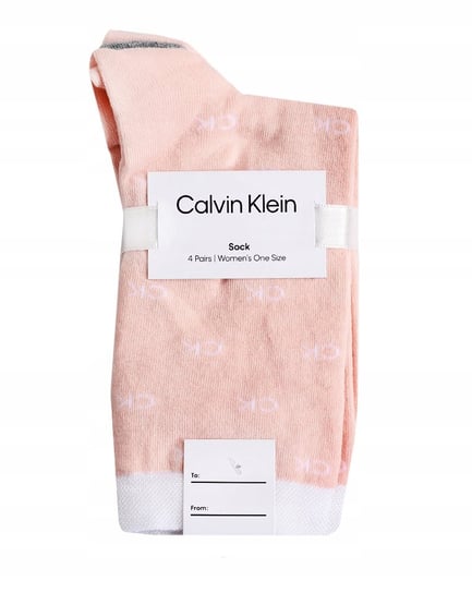 CALVIN KLEIN Skarpety Damskie 4p. PINK ONE SIZE Calvin Klein