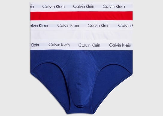 Calvin Klein Slipy 0000U2661G XS 3P Hip Brief Calvin Klein