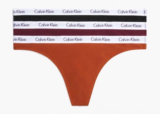 Calvin Klein Stringi 000QD5145E L Thong 3PK Calvin Klein