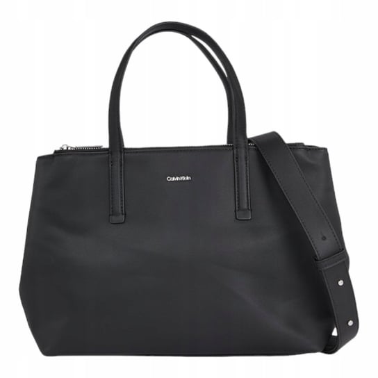 Calvin klein torebka damska ck must tote md czarna Calvin Klein