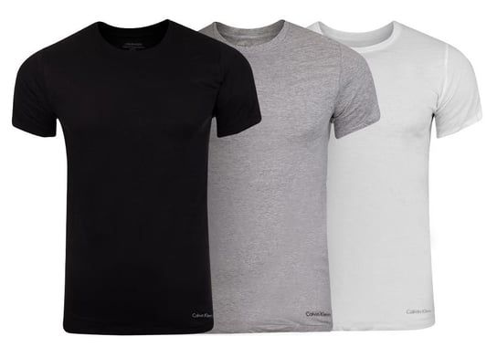 Calvin  Klein Trzypak Koszulka T-Shirt S/S Crew Neck White/Black/Grey Nb4011E Mp1 S Calvin Klein