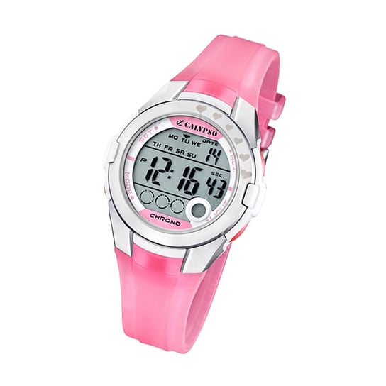 Calypso damski zegarek cyfrowy K5571/2 plastikowy PUR różowy UK5571/2 Calypso