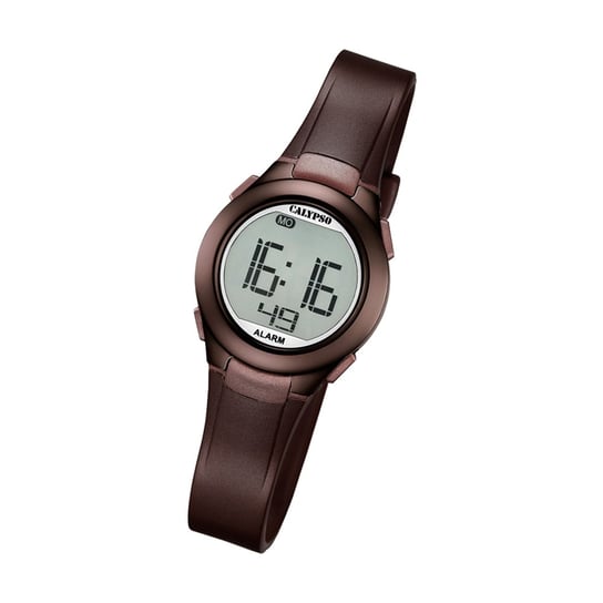 Calypso damski zegarek cyfrowy K5677/6 plastikowy PUR brązowy UK5677/6 Calypso