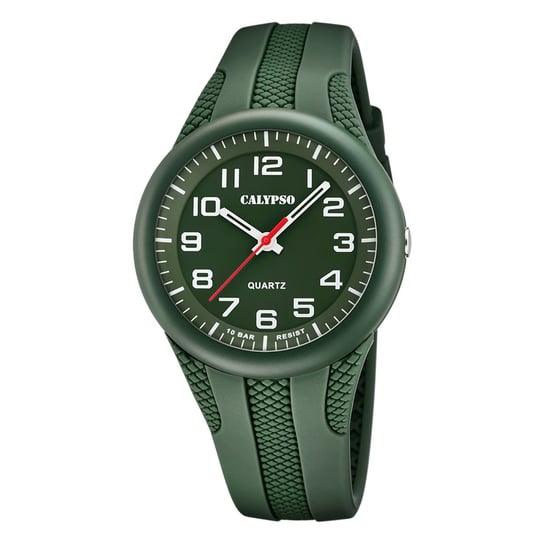 Calypso męski kauczukowy zegarek zielony Calypso Analogico UK5835/2 Calypso