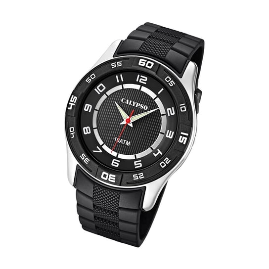 Calypso męski zegarek Analogico K6062/4 plastikowy PUR czarny UK6062/4 Calypso