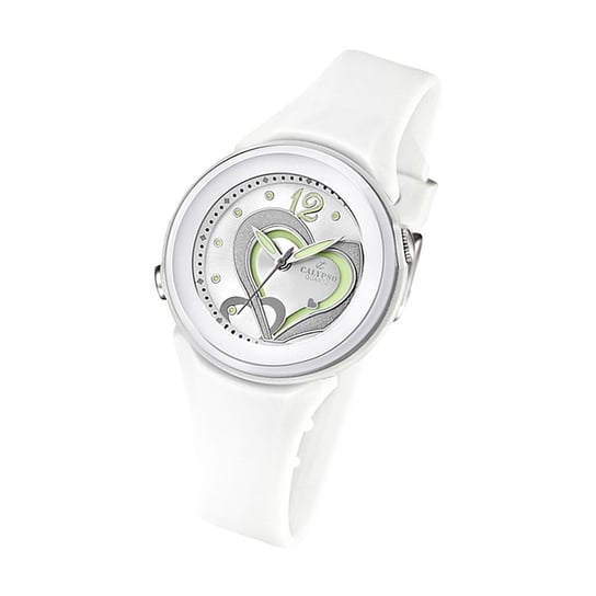Calypso Zegarek damski Analogico K5576/1 Plastikowy zegarek na rękę PUR biały UK5576/1 Calypso