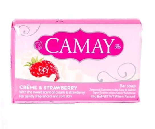 Camay, mydło w kostce Creme & Strawberry, 85 g Camay