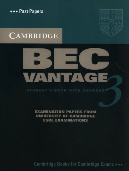 Cambridge BEC Vantage 3 Student's Book with Answers Opracowanie zbiorowe