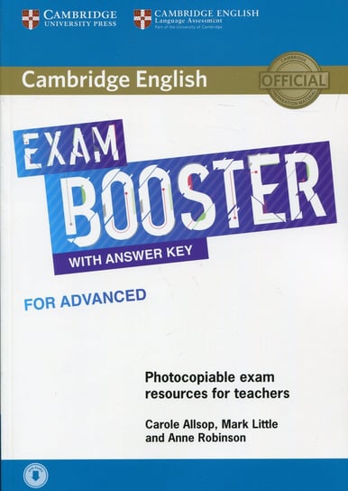 Cambridge English Exam Booster with answer key for advanced Opracowanie zbiorowe