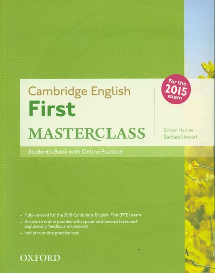 Cambridge English First Masterclass. Student's Book + Online Haines Simon, Stewart Barbara