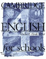 Cambridge English for Schools 4. Teacher's Book Littlejohn Andrew