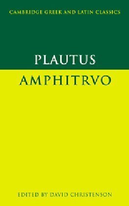 Cambridge Greek and Latin Classics Plautus
