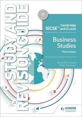 Cambridge IGCSE and O Level Business Studies Study and Revision Guide Borrington Karen
