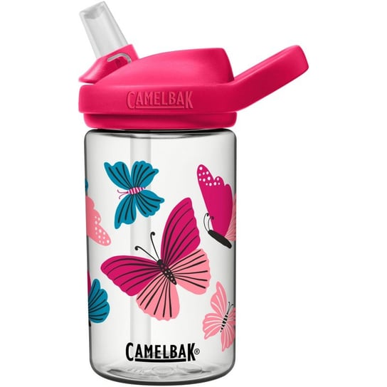 Camelbak, Butelka EDDY + Kids 14oz, Colorblock Butterflies 400ml przezroczysty w różowe motyle Camelbak