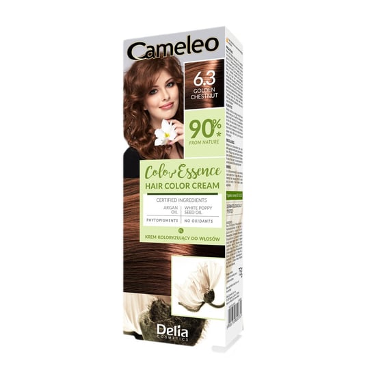 Cameleo, Color Essence, krem koloryzujący do włosów 6.3 Golden Chestnut, 75g cameleo