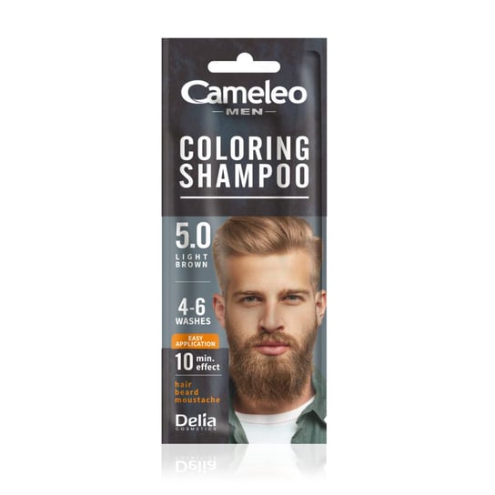 CAMELEO MEN Coloring Shampoo Szampon koloryzujący 5.0 Jasny Brąz 15 ml cameleo