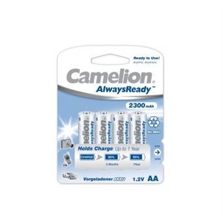 Camelion AA HR6  2300 mAh  AlwaysReady Rechargeable Batteries Ni-MH  4 pc(s) Camelion