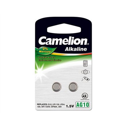 Camelion AG10 LR54 LR1131 389  Alkaline Buttoncell  2 pc(s) Camelion