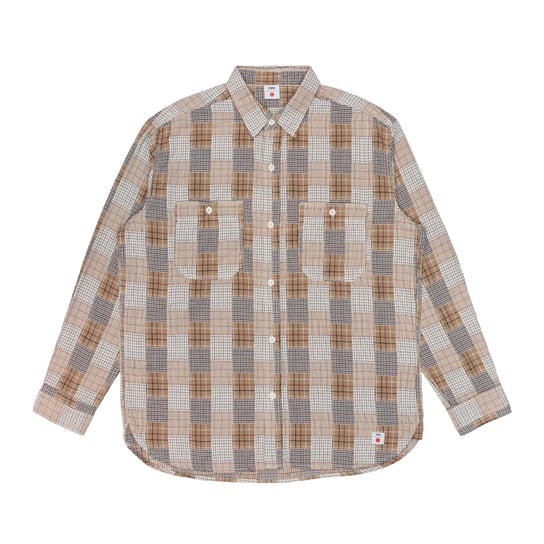 Camicia Uomo Edwin WORK JAPAN beige/brown Inna marka