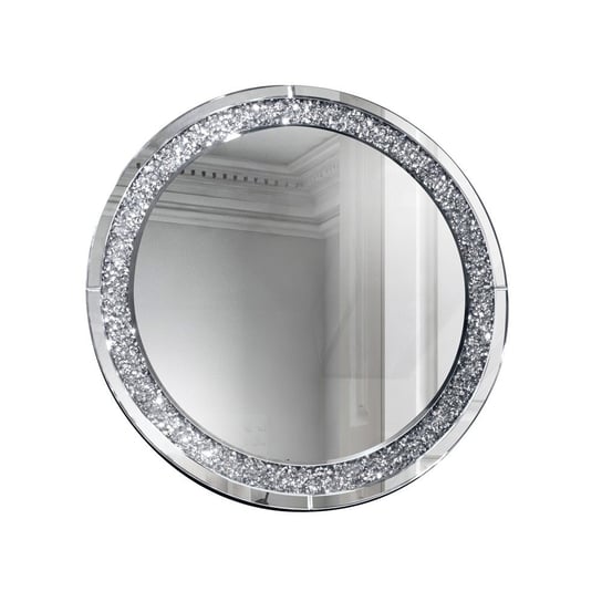 Camillo 90x90 okrągłe lustro dekoracyjne z kryształkami Artehome