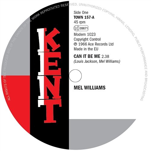 Can It Be Me / Lay This Burden Down Mel Williams, Arthur Wright Orchestra