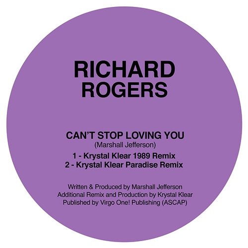 Can't Stop Loving You Richard Rogers