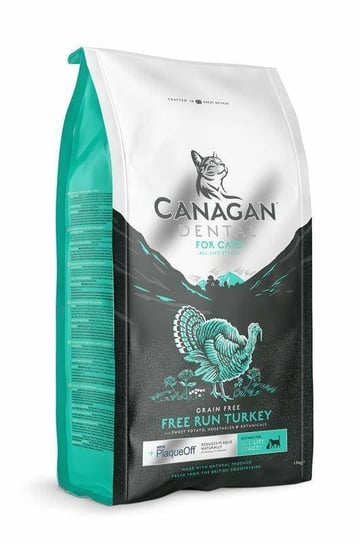 Canagan Free Run Turkey Dental 4kg, karma dla kota Canagan