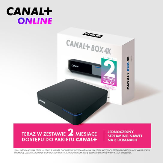 Canal+ Online Telewizja Przez Internet Z Box 4K CANAL+ Polska S.A