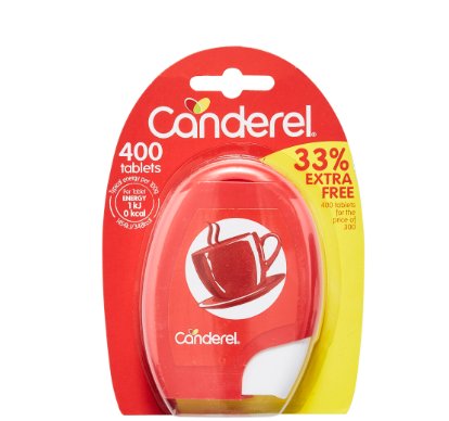Canderel Tablets niskokaloryczny słodzik 400 pastylek 34g Inna marka