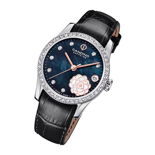 Candino damski zegarek analogowy Elegance C4721/4 skórzany czarny UC4721/4 Candino