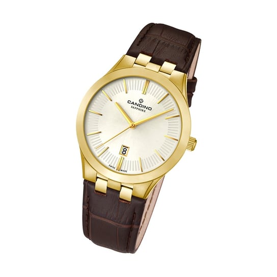 Candino damski zegarek Classic C4546/1 kwarcowy skórzany pasek brązowy analogowy UC4546/1 Candino