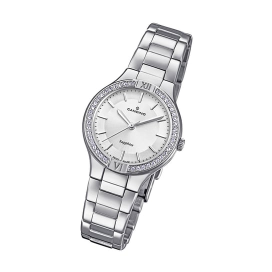 Candino Zegarek damski Casual C4626/1 zegarek na rękę ze stali nierdzewnej srebrny analogowy UC4626/1 Candino