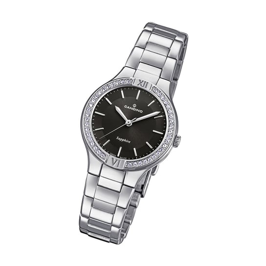 Candino zegarek damski casual C4626/2 zegarek na rękę ze stali nierdzewnej srebrny analogowy UC4626/2 Candino