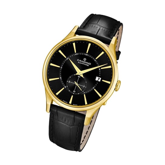 Candino Zegarek damski Elegance C4559/4 Skórzany zegarek z mechanizmem kwarcowym czarny UC4559/4 Candino