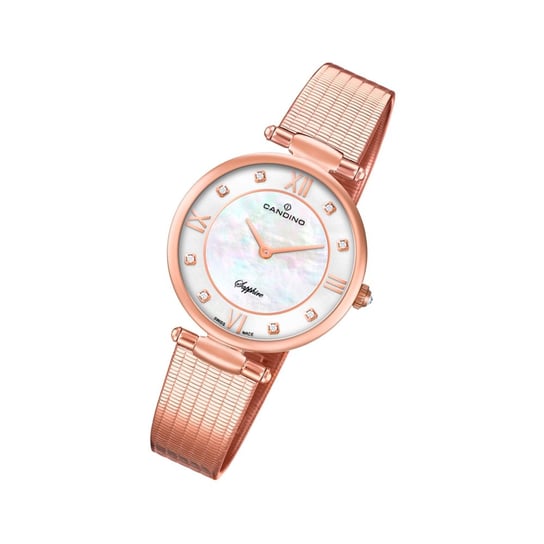 Candino zegarek damski Elegance C4668/1 stal szlachetna różowe złoto analog UC4668/1 Candino