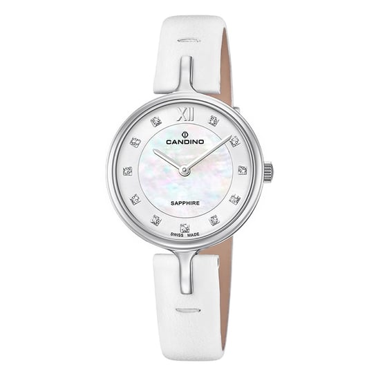 Candino zegarek damski skórzany biały Candino Elegance UC4648/3 Candino