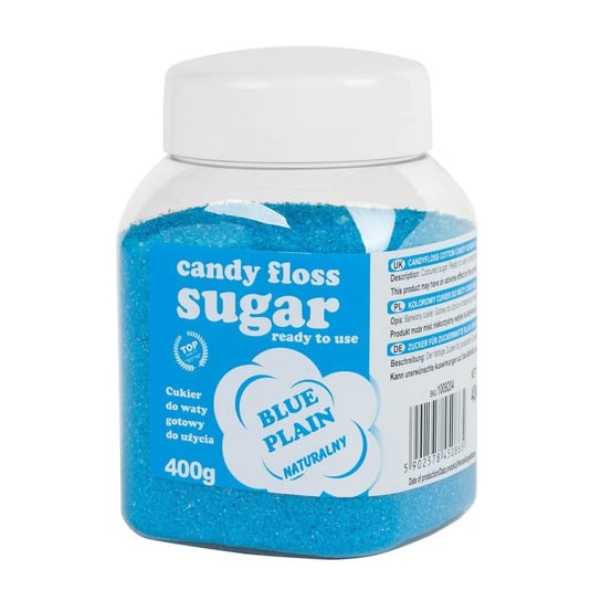 Candy Floss Sugar, kolorowy cukier do waty cukrowej niebieski, 400g GSG24