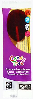 Candy Tree, lizaki o smaku porzeczkowym bezglutenowe bio, 13 g CANDY TREE