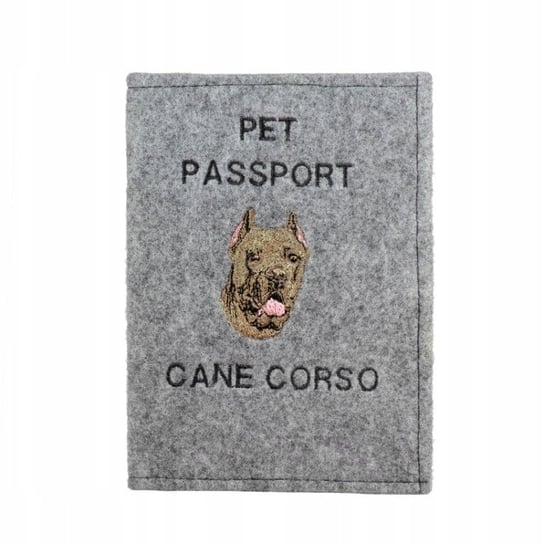 Cane Corso Haftowany pokrowiec na paszport Inna marka