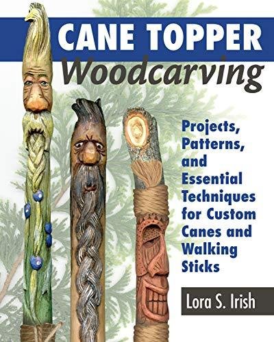 Cane Topper Wood Carving Irish Lora S.