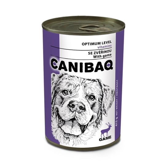 CANIBAQ Classic, konserwa dla psa - dziczyzna 415g CANIBAQ