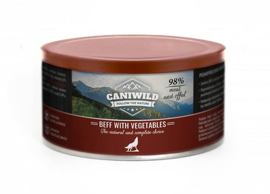 Caniwild Beef with Vegetables – puszka z zamykanym wieczkiem – 410 g Beaphar