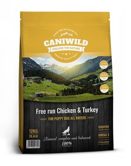 Caniwild Puppy Free run Chicken & Turkey 12kg Kurczak, Indyk i Łosoś Caniwild ★