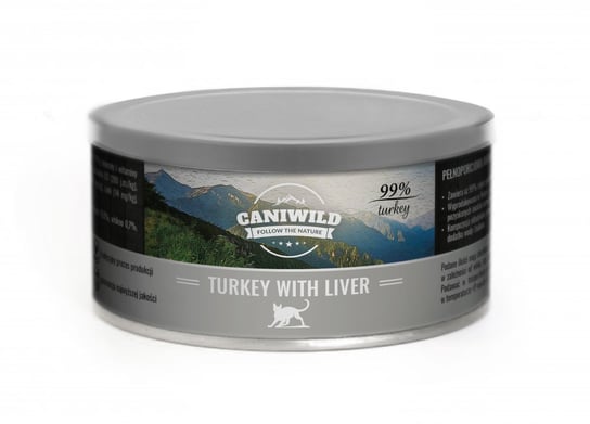 Caniwild Turkey with Liver 99% mięsa – puszka z zamykanym wieczkiem – 300 g Caniwild ★