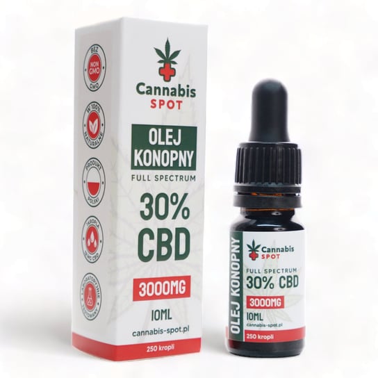 Cannabis Spot, Olejek CBD 30% 3000 mg Full Spectrum, 10ml Cannabis Spot